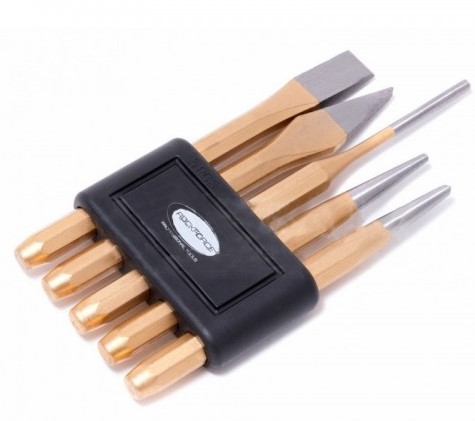 Комплект секачи, пробойници и центрове, 5 бр, ROCKFORCE