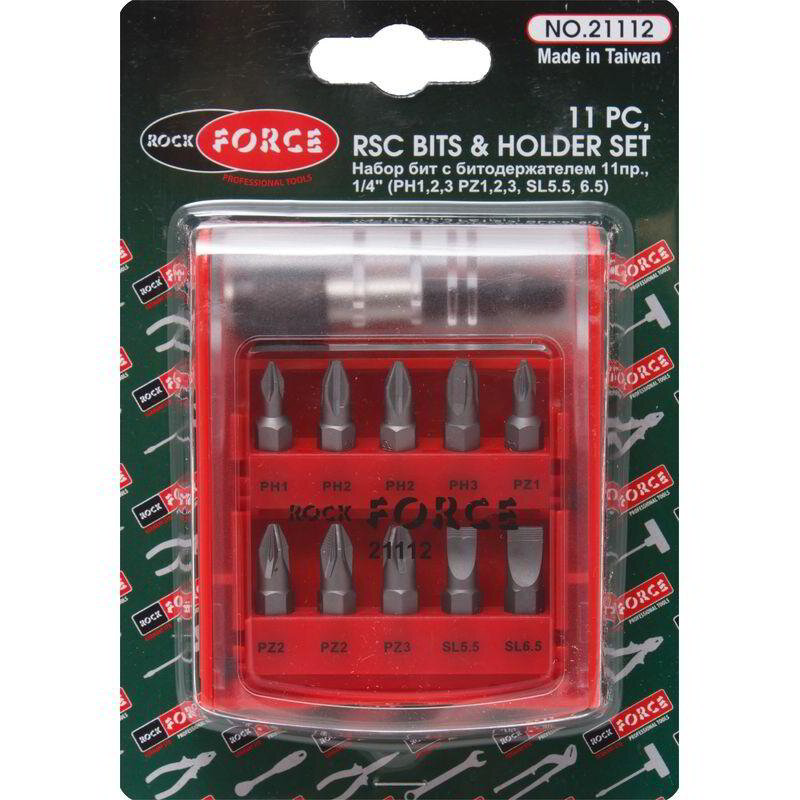 БИТОВЕ С ДЪРЖАЧ 11 ЧАСТИ ROCKFORCE