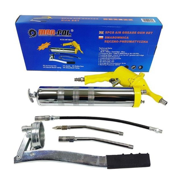 ПНЕВМАТИЧЕН ПИСТОЛЕТ ЗА РЪЧНО СМАЗВАНЕ 400 МЛ MAR-POL
