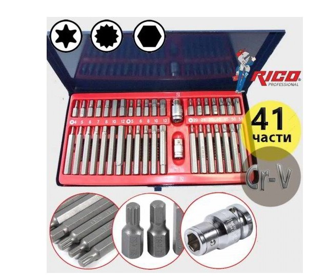 КОМПЛЕКТ НАКРАЙНИЦИ ЗА ГЕДОРЕ RICO 41 ЧАСТИ