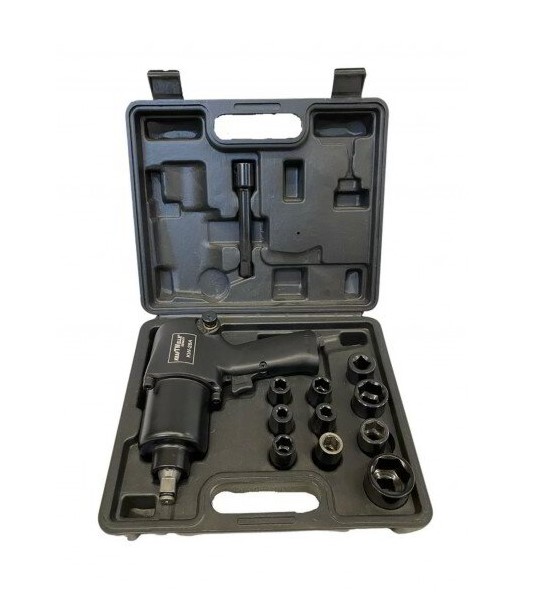 Немски ГАЙКОВЕРТ В КУФАР С ВЛОЖКИ 1/2 KW 1200НМ