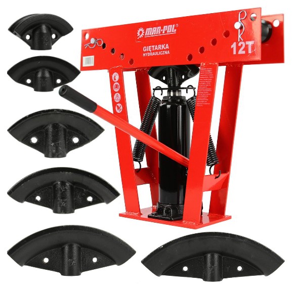ХИДРАВЛИЧЕН ТРЪБОГИБ С 6 БРОЯ НАКРАЙНИЦИ 12 ТОНА MAR-POL