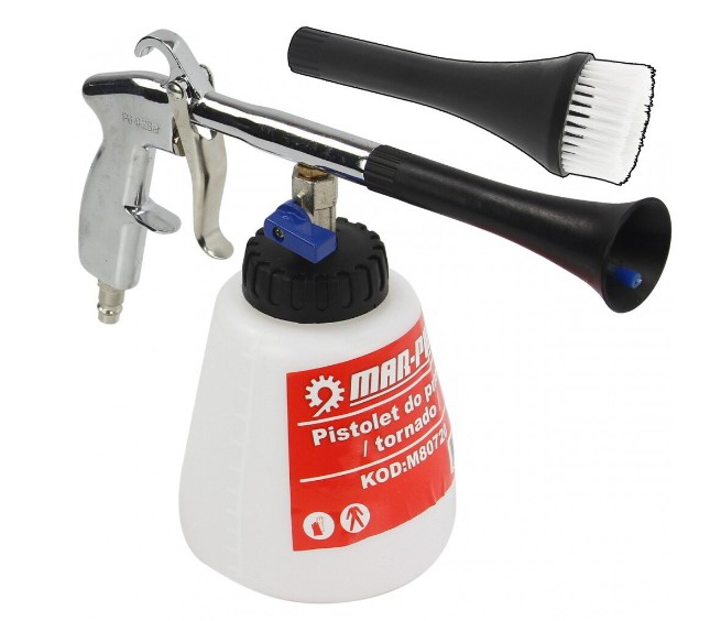 ПНЕВМАТИЧЕН ПИСТОЛЕТ ЗА ПОЧИСТВАНЕ И ПРАНЕ НА ТАПИЦЕРИЯ MAR-POL