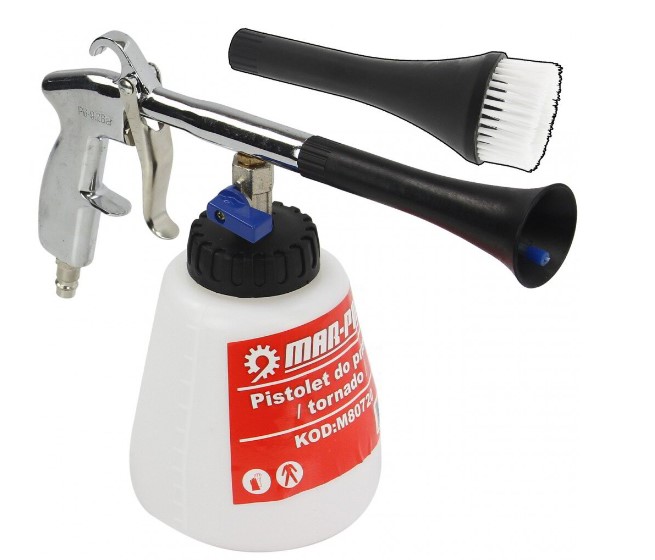 ПНЕВМАТИЧЕН ПИСТОЛЕТ ЗА ПОЧИСТВАНЕ И ПРАНЕ НА ТАПИЦЕРИЯ – ТОРНАДО MAR-POL-3