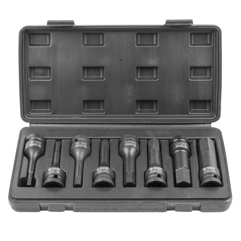 Комплект ударни битове 1/2 - шестограм 8 части Forsage
