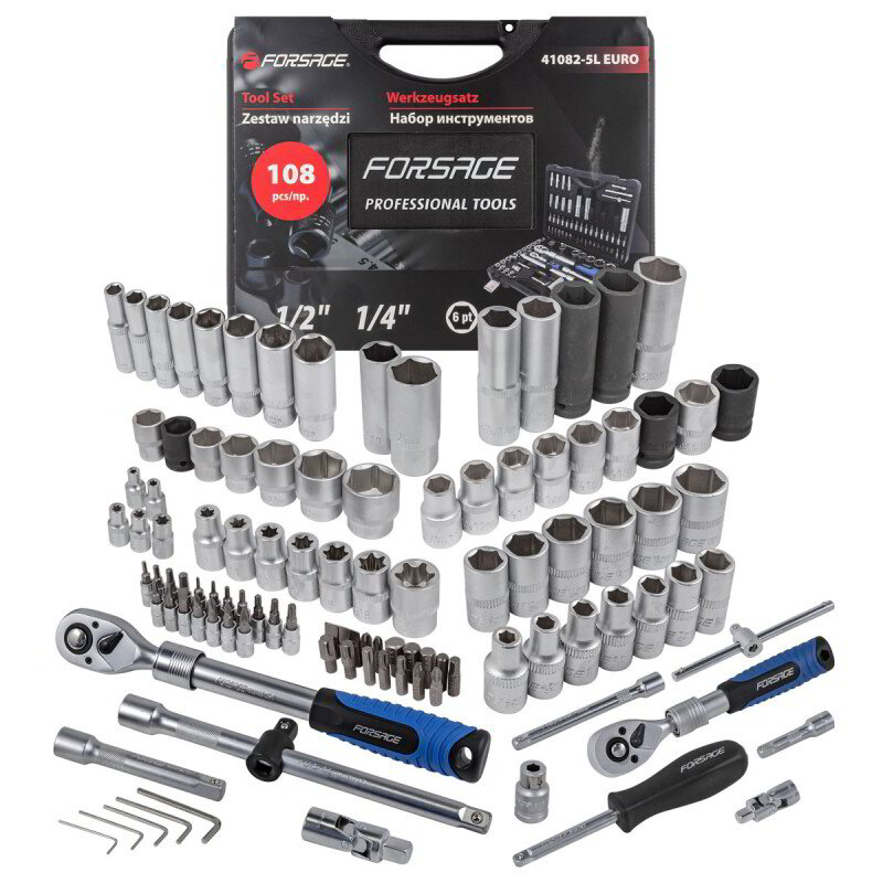 Гедоре с разтегателни тресчотки 108 части FORSAGE