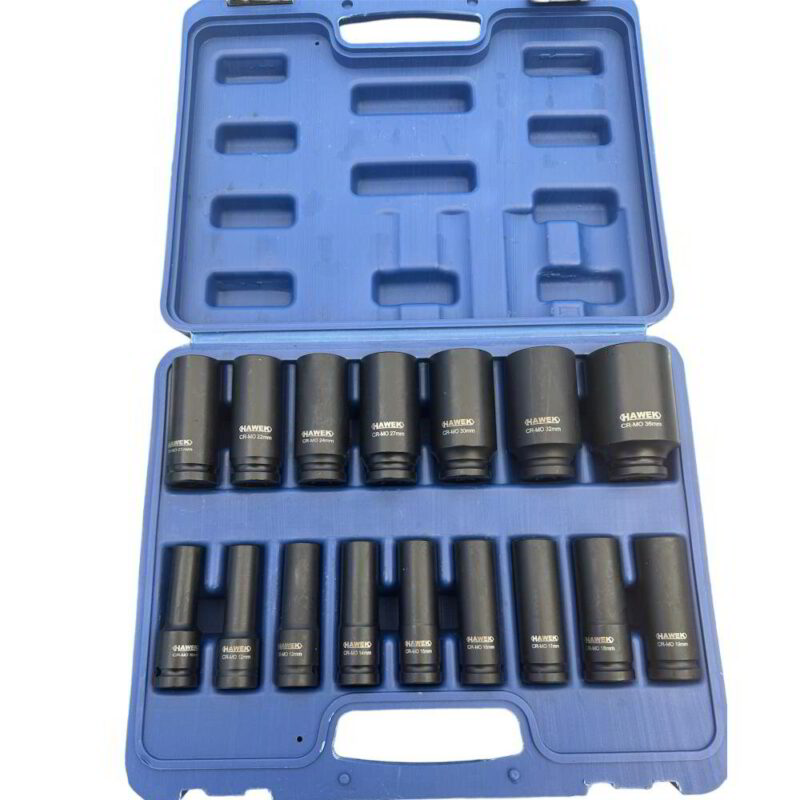 Комплект ударни вложки Hawek 1/2" 16-части 6стен