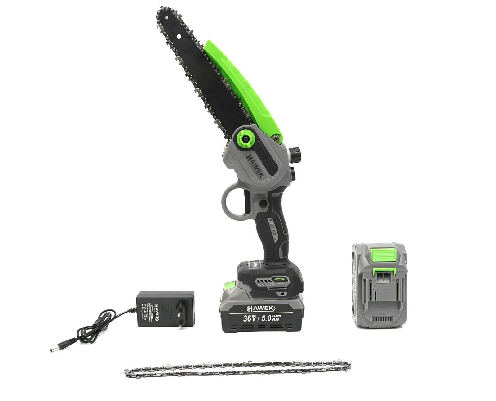 Акумулаторна резачка с автоматично смазване 36V 5Ah + допълнителна верига HAWEK