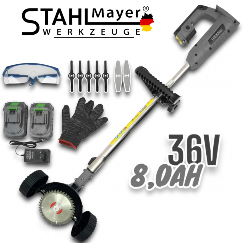 Акумулаторен тример STAHLMAYER PRO 36V с колелца