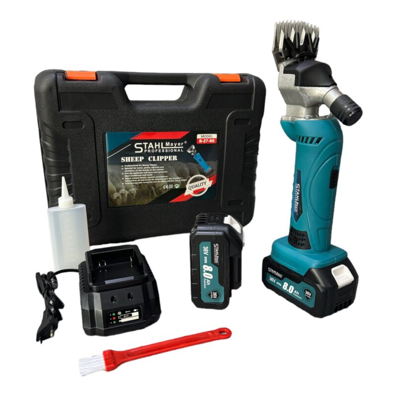 Акумулаторна машина за подстригване на животни STAHLMAYER  36V,  с 2 батерии