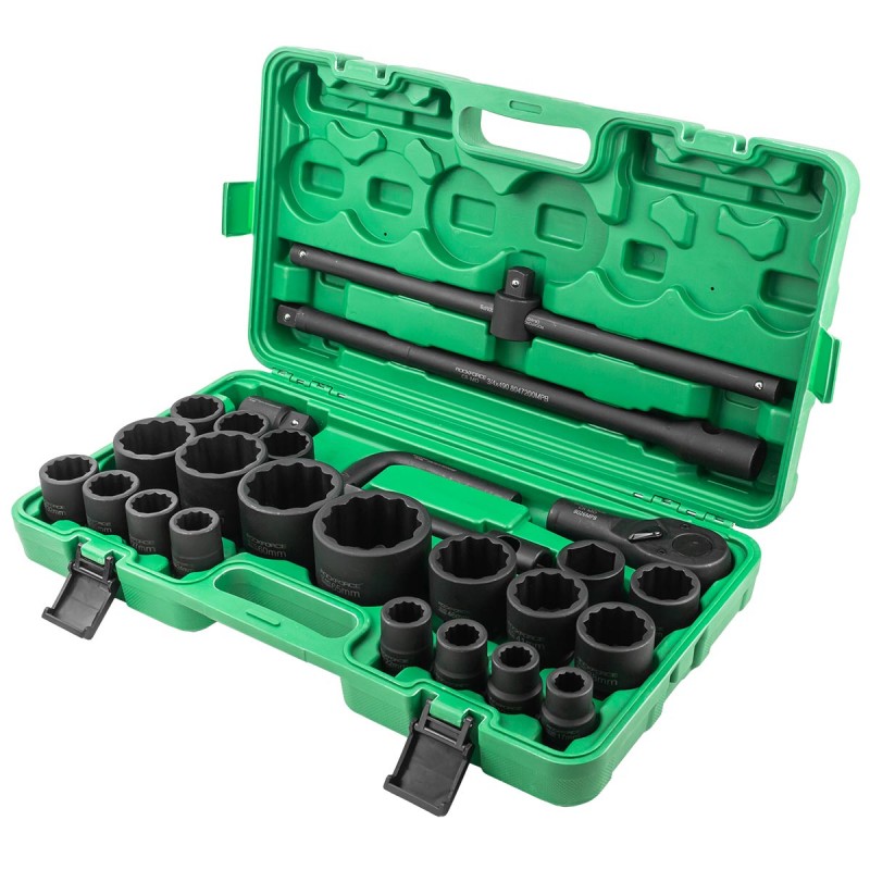 Гедоре с ударни вложки 26 части 3/4" 12-стенно ROCKFORCE