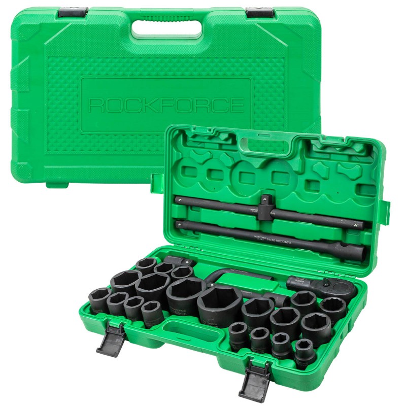 Гедоре с ударни вложки 26 части 3/4 6-стенно ROCKFORCE