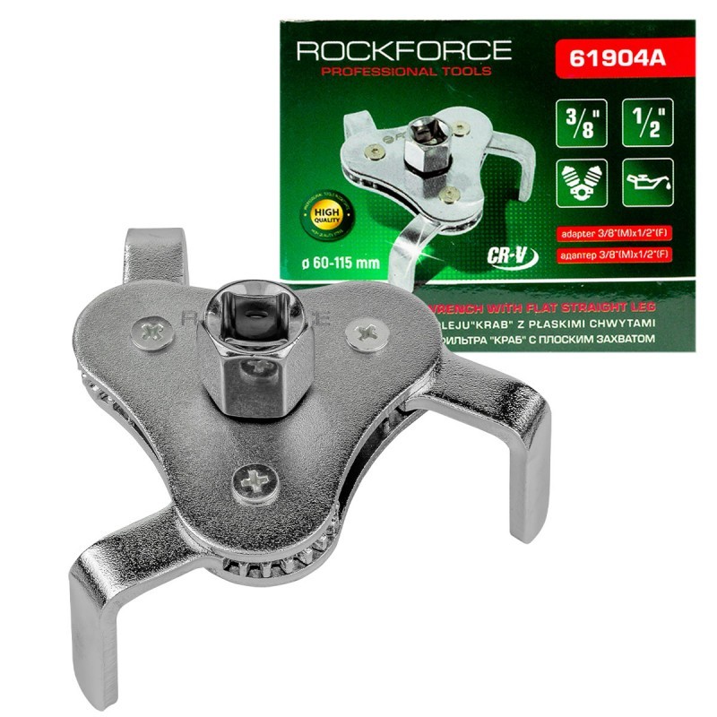 Ключ за маслен филтър, ROCKFORCE, 1/2"и 3/8", 60-115 мм