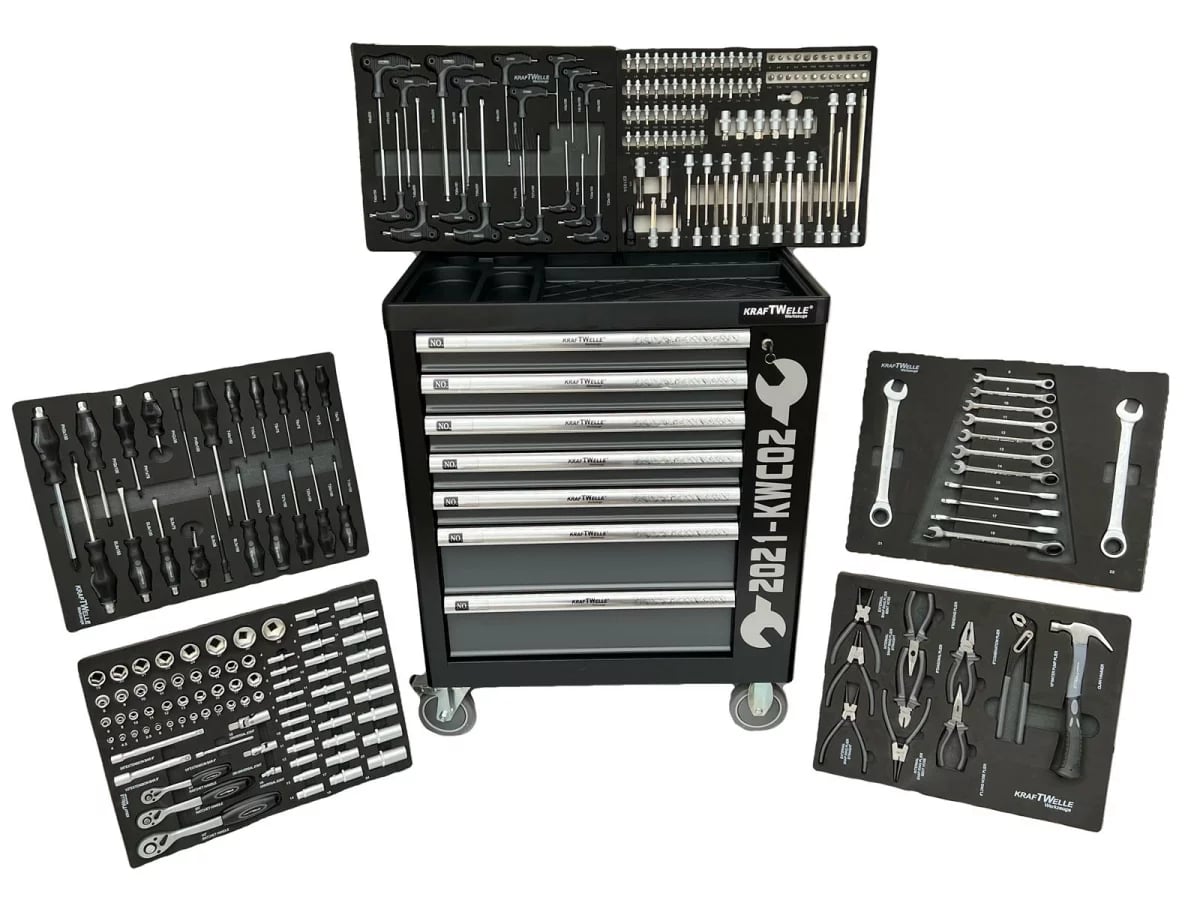 Количка с инструменти 7 чекмеджета KrafTWelle