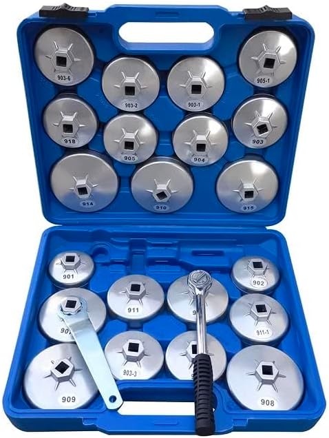 Комплект алуминиеви чашки за маслен филтър 23 части , HAWEK