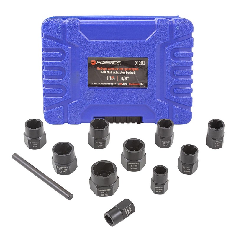 Комплект екстрактори за болтове и гайки 10 части FORSAGE
