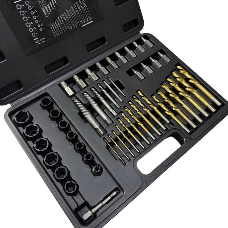 Екстрактори за повредени болтове, винтове и шпилки 2-18мм , 49 части, HAWEK