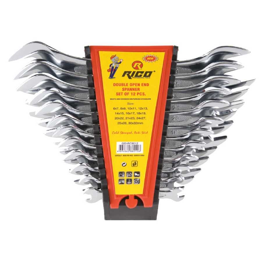 Комплект гаечни ключове 12бр, 6-32мм RICO