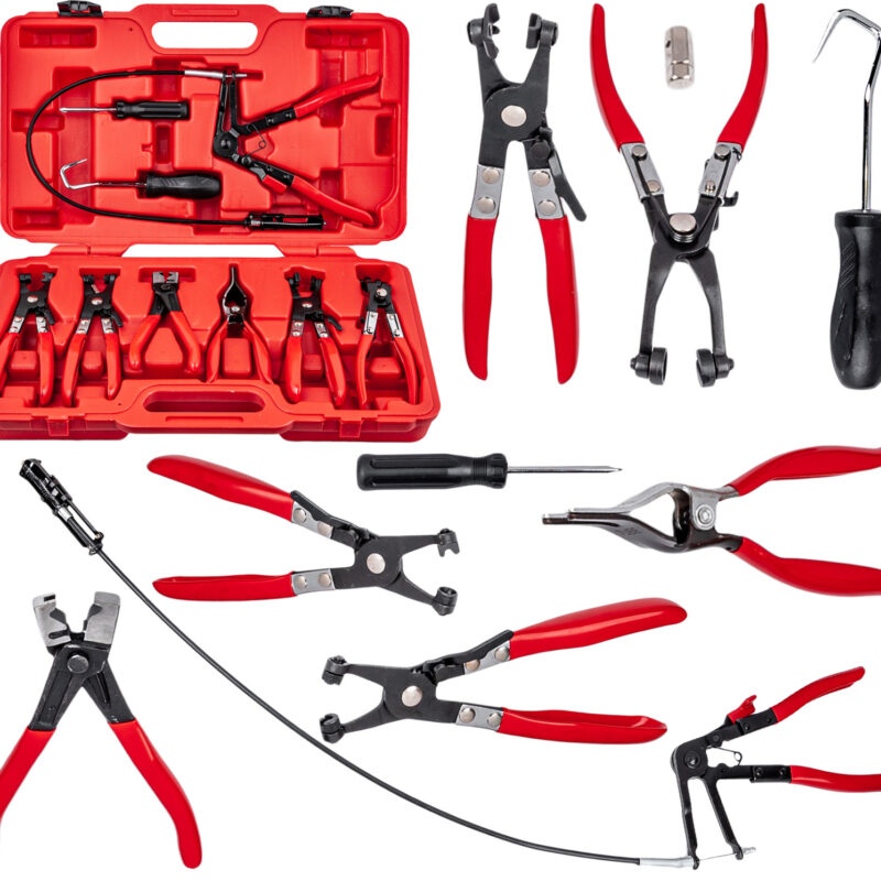 Комплект клещи за скоби за водни съединения 9 части MAR-POL