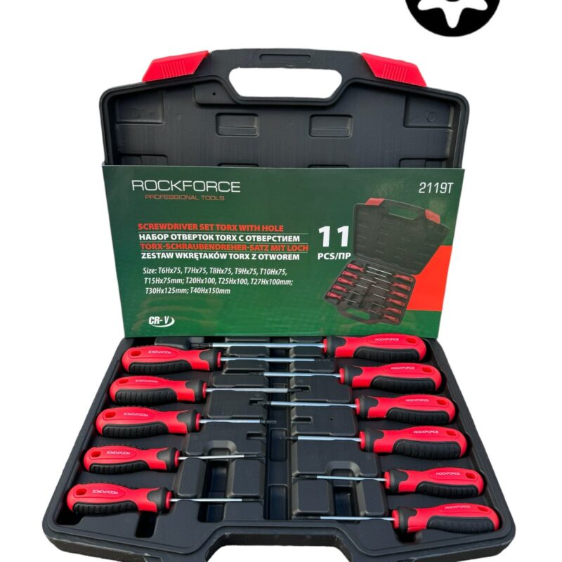 Комплект отвертки ТОРКС 11 части ROCKFORCE
