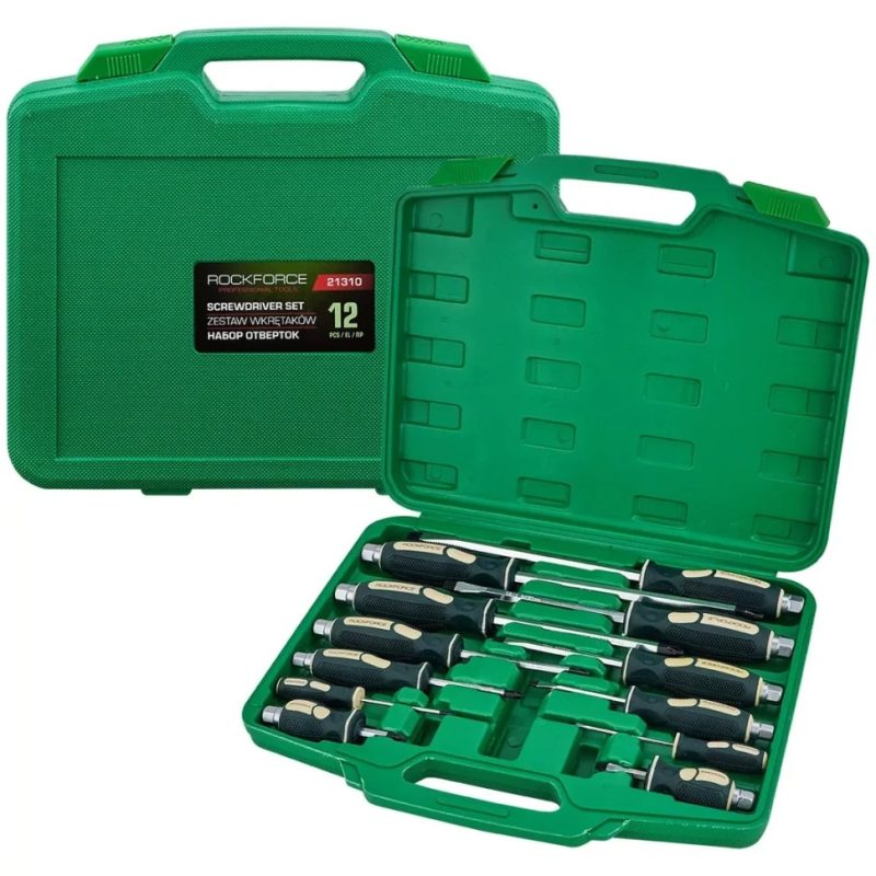 Комплект ударни отвертки 12 части, ROCKFORCE