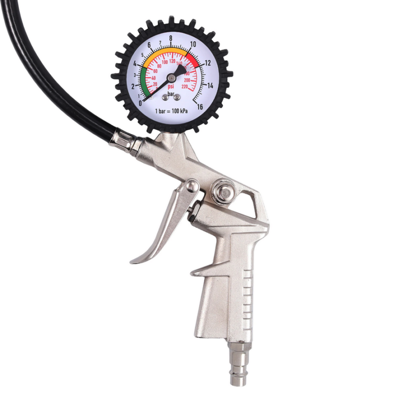 Пистолет с манометър за помпене на гуми – 1013