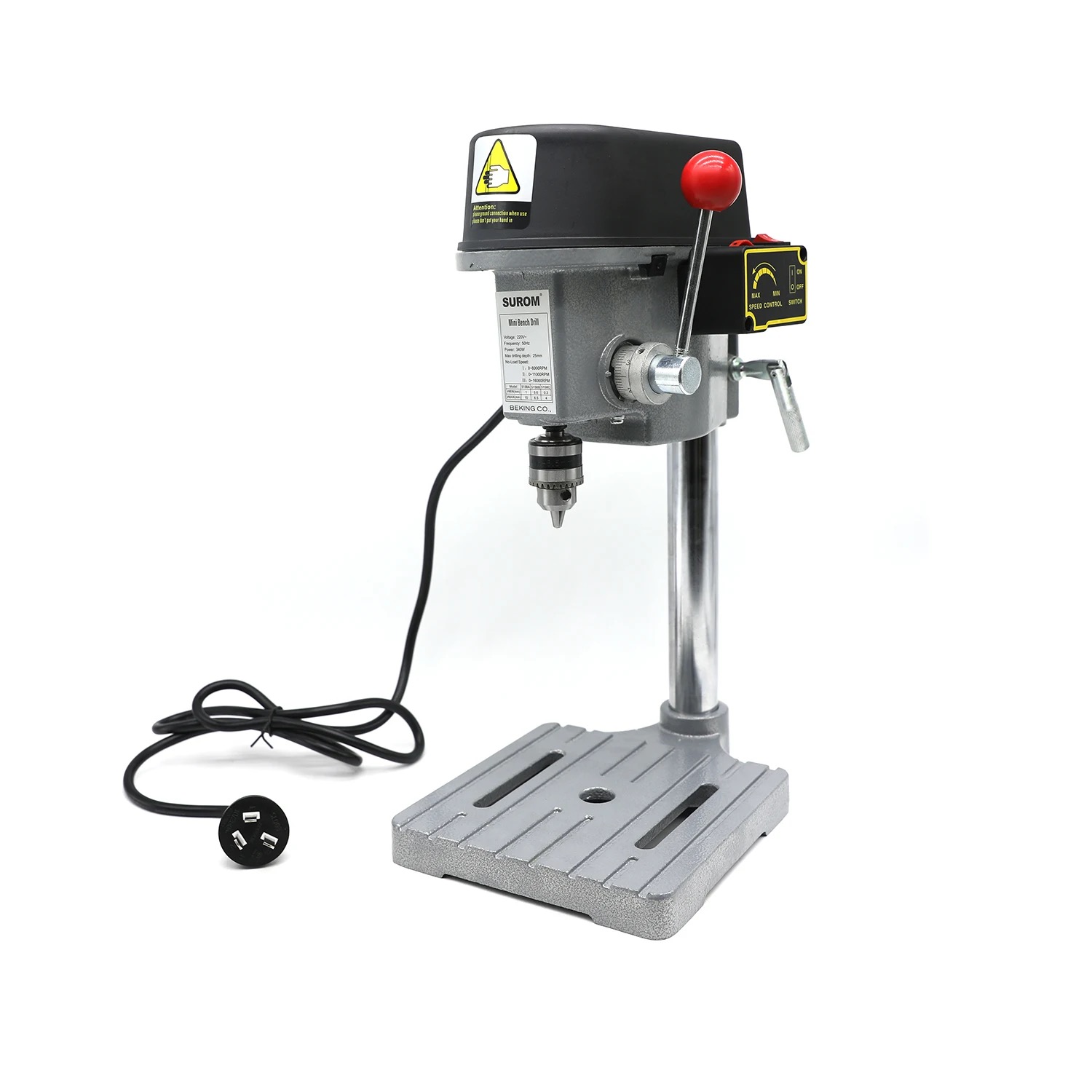 Мини настолна бормашина 340W ROCKFORCE