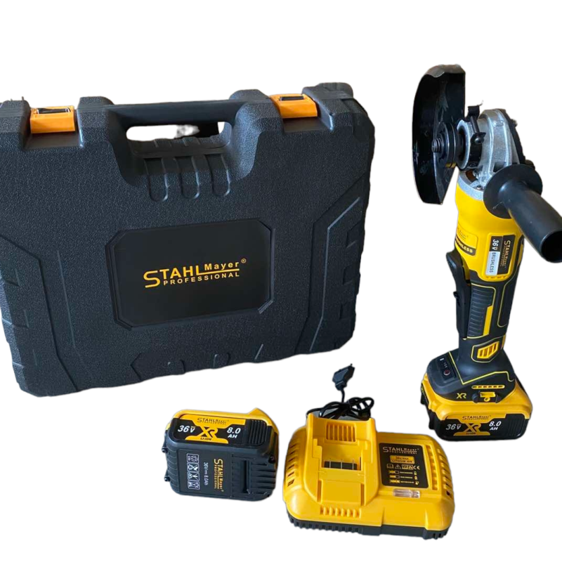Комплект Акумулаторен Безчетков Ъглошлайф 36V 8,0AH STAHLMAYER Безжичен Шлайф
