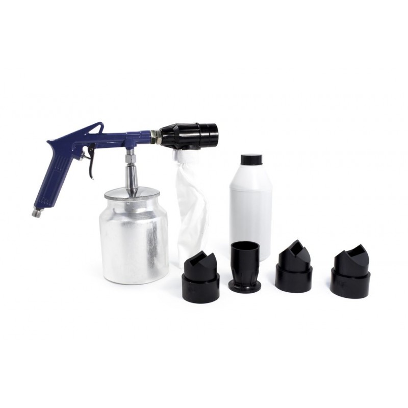 Пневматичен пясъкоструен пистолет 1л с 4 дюзи ROCKFORCE