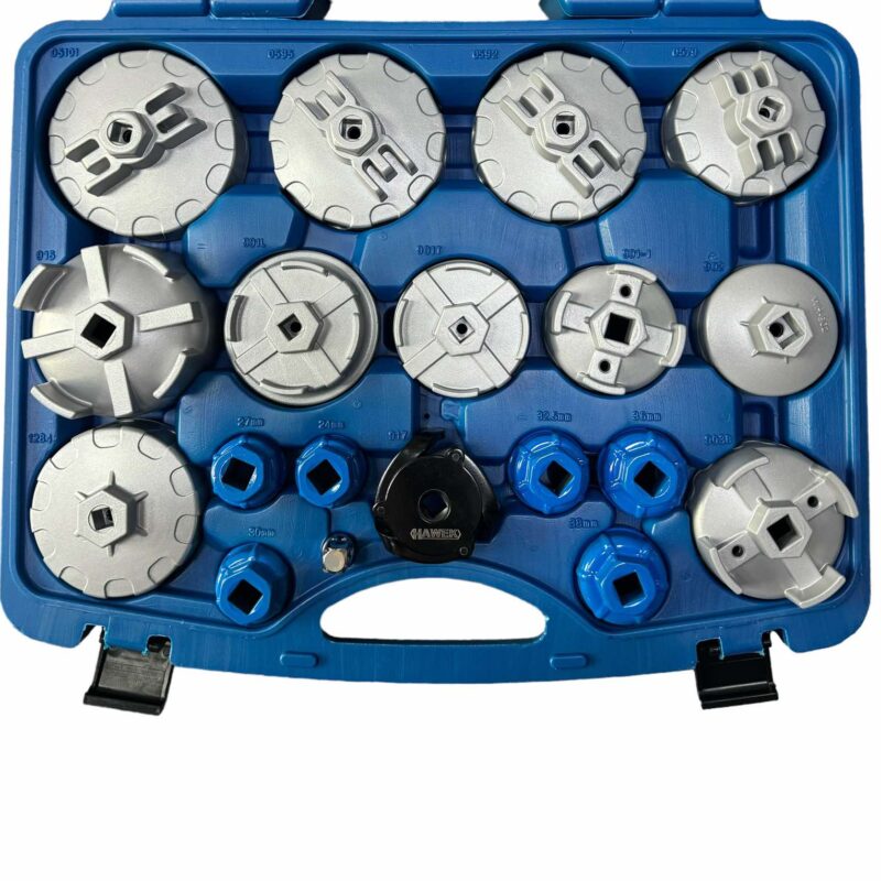 Професионален комплект ключове за маслен филтър 19 части , HAWEK