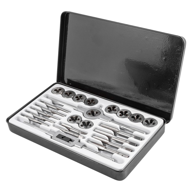 Професионален комплект плашки и метчици 24 части RockForce