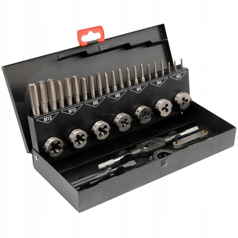 Комплект метчици и плашки, 32 части ROCKFORCE