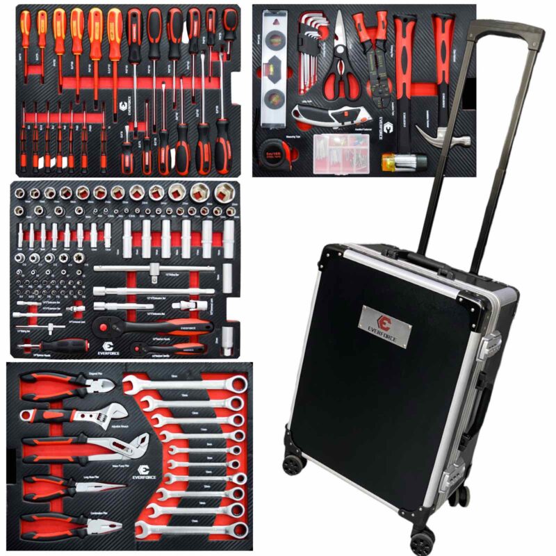 ПРОФЕСИОНАЛЕН КУФАР С ИНСТРУМЕНТИ 238 ЧАСТИ EVERFORCE