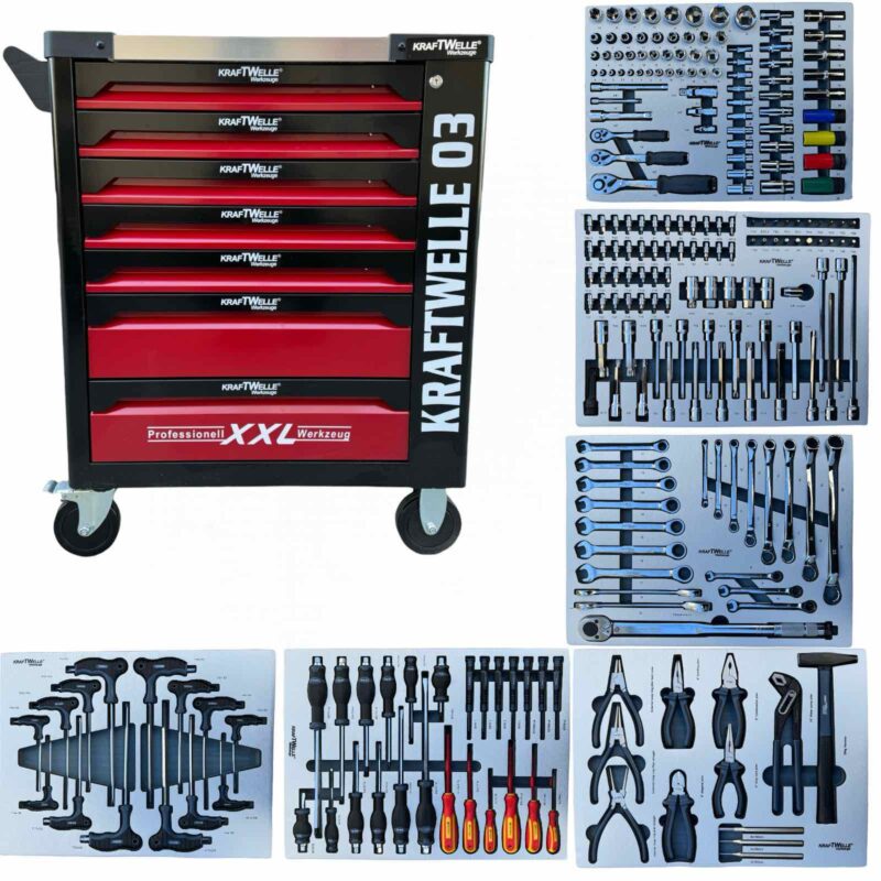 Професионален шкаф - количка с инструменти  KRAFTWELLE