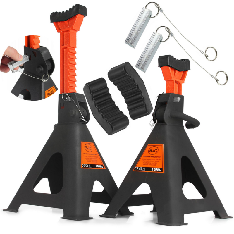 Комплект стойки за автомобил с гребен 6 тона 400 мм / 580 мм BJC