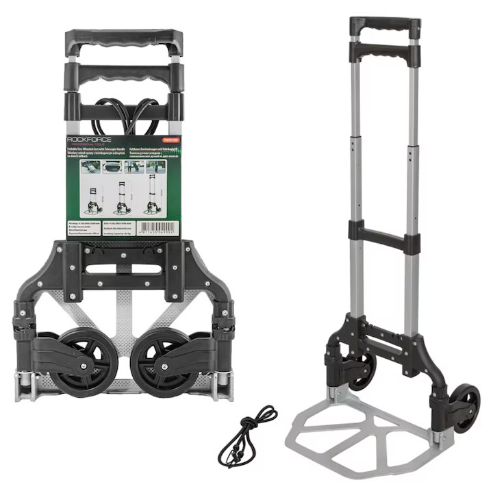 Транспортна сгъваема количка ROCKFORCE - 80кг товароносимост