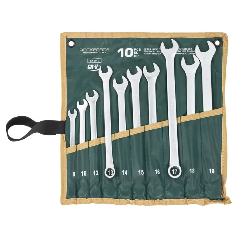 Удължени звездогаечни ключове 10 броя, 8-19мм ROCKFORCE