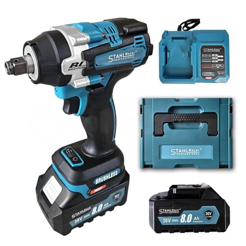 Комплект акумулаторен Ударен Гайковерт Винтоверт 36V – STAHLMAYER