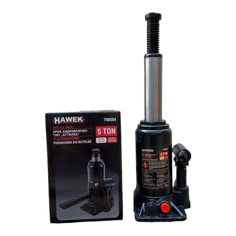 5-тонен хидравличен крик тип бутилка от HAWEK
