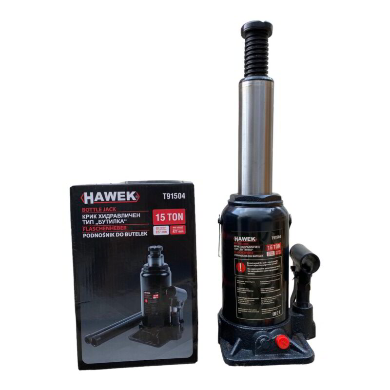 Хидравличен крик тип бутилка 15 тона HAWEK