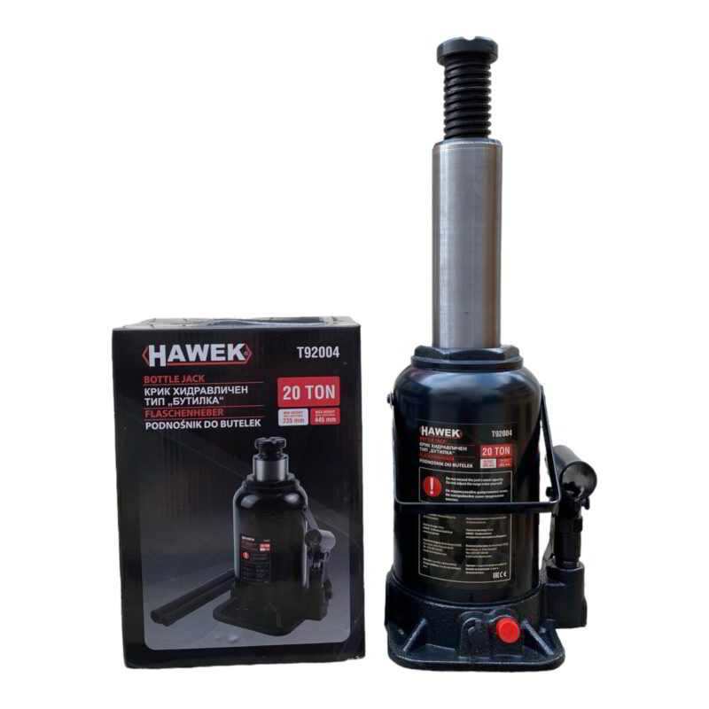 Хидравличен крик тип бутилка 20 тона HAWEK