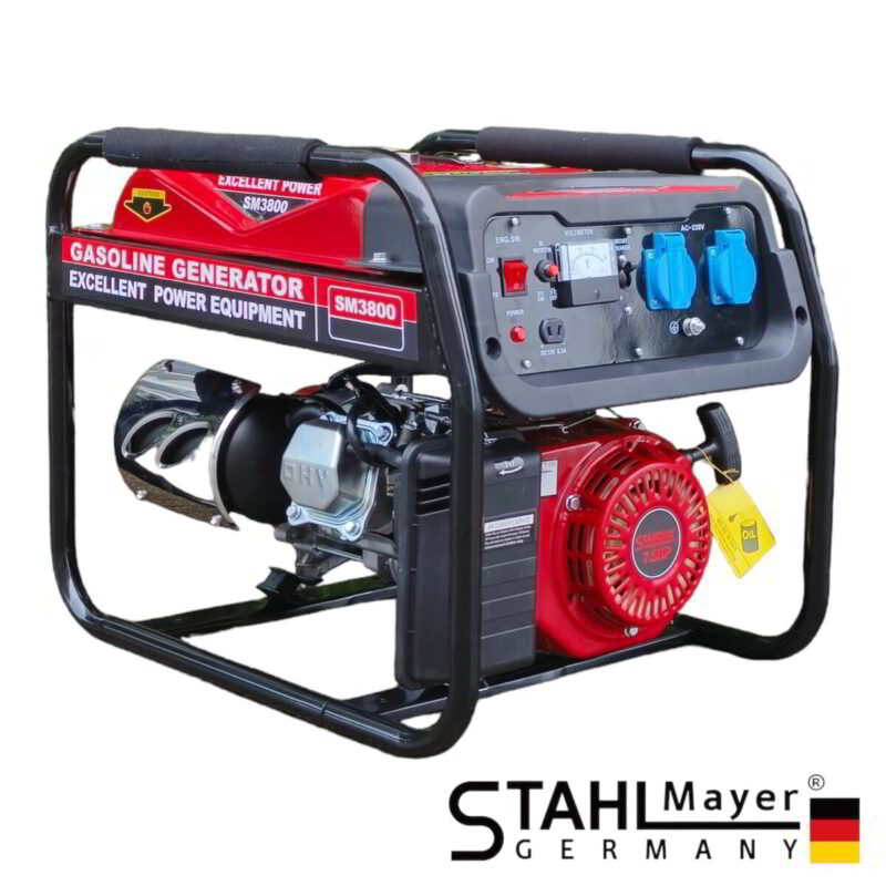 Немски четиритактов монофазен генератор за ток STAHLMAYER 3,8kW - Агрегат