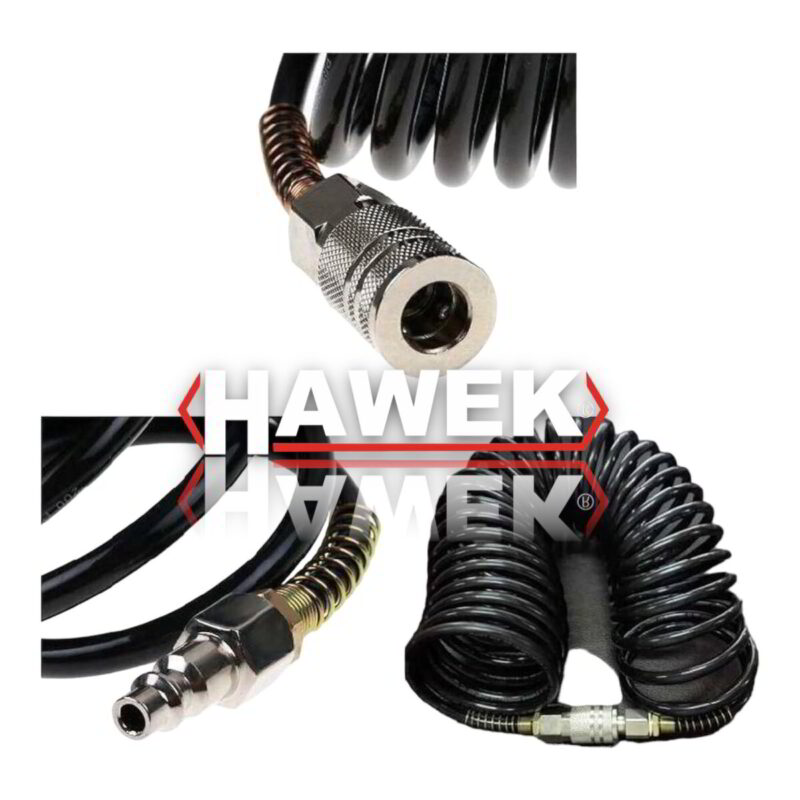 Спиралени маркучи за въздух с бързи връзки HAWEK