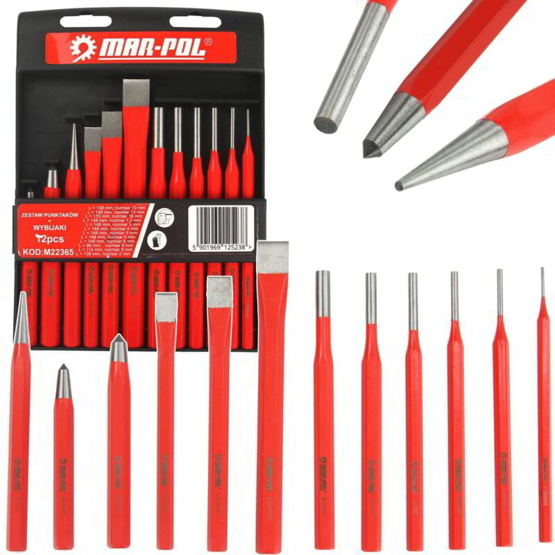 Комплект избивачи и секачи 12 части Mar-Pol