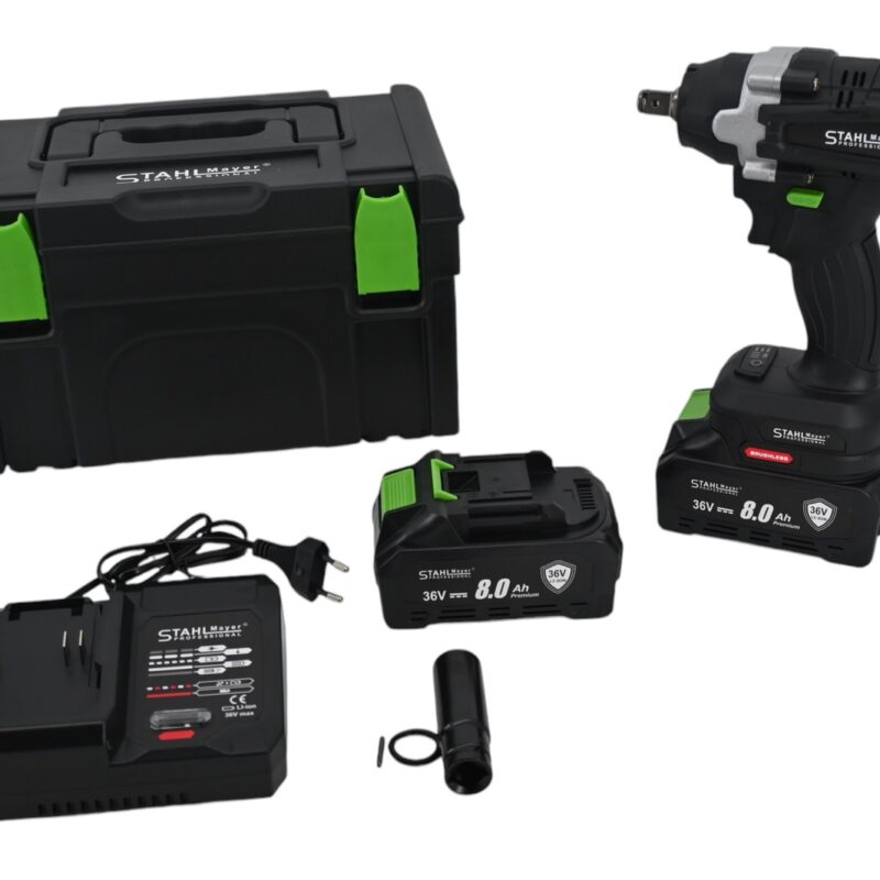 Комбиниран Акумулаторен ударен гайковерт 36V, 850Nm STAHLMAYER