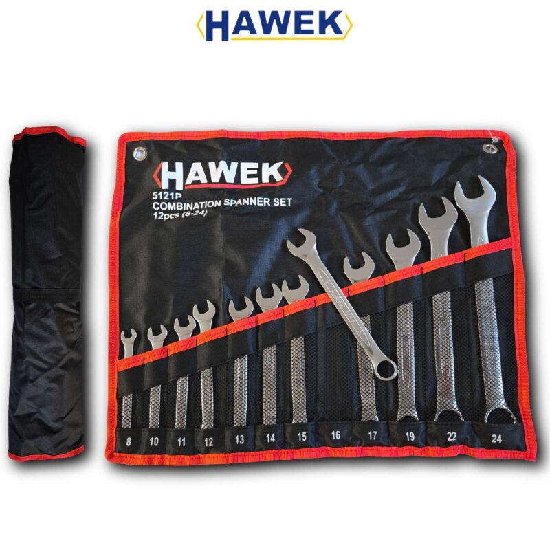 Комплект звездогаечни ключове, 12 части (8-24мм) HAWEK