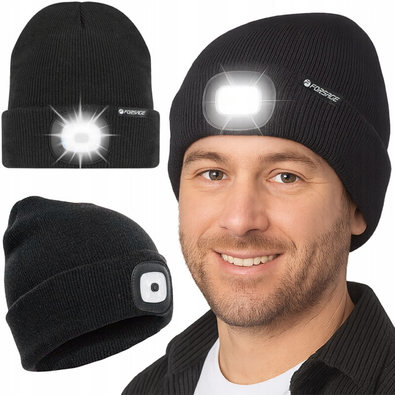 Зимна шапка с вградено LED осветление , ROCKFORCE