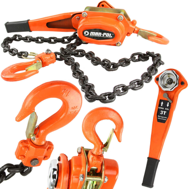 Ръчна верижна лебедка с тресчотка 3 тона MAR-POL