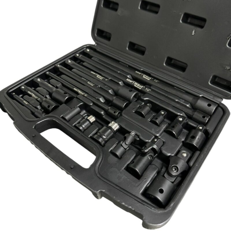 Комплект ударни преходници ( адаптери ) и удължения 1/4″, 3/8″ и 1/2″ 18 части KRAFTWELLE