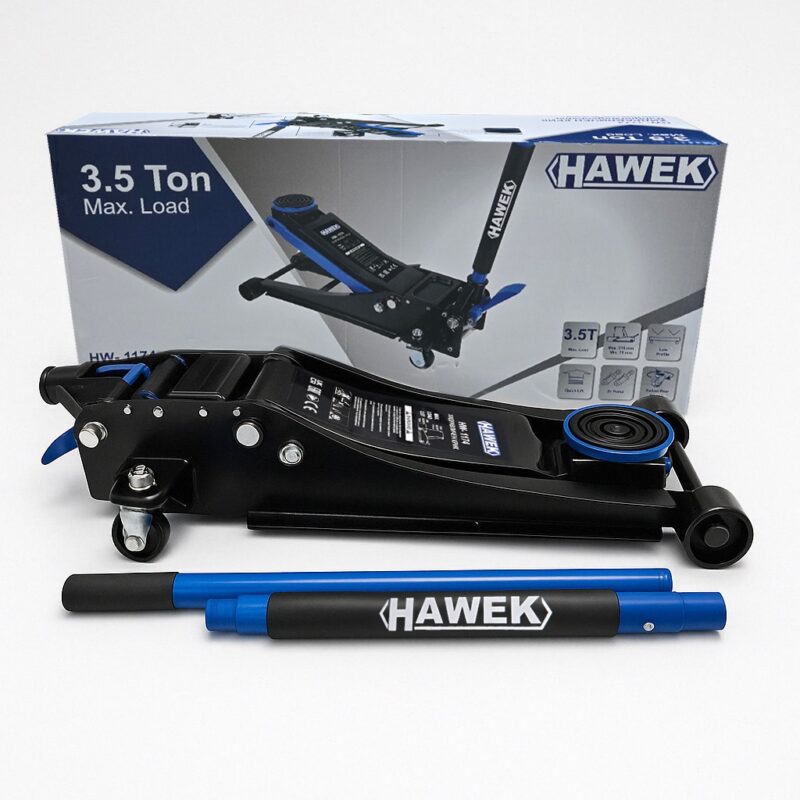Нископрофилен крик крокодил  3.5 тона с педал  75 - 510мм HAWEK